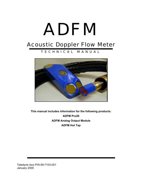 ADFM Analog Output Manual - RS Hydro